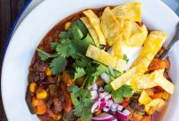 Hearty Triple Bean Vegetable Chili