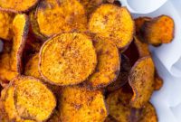 Sweet & Smoky Baked Sweet Potato Chips