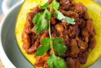 Spicy Chili Roasted Acorn Squash