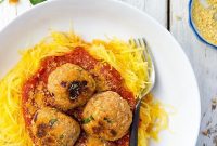 Spaghetti Squash with Savory Garden Meatballs