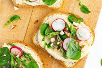 Vibrant Spring Hummus Toasts