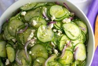 Zesty Pickled Feta, Crisp Cucumber & Fresh Dill Salad