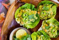 Creamy Chickpea Avocado Lettuce Bites