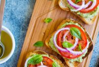 Vibrant Lemon-Basil White Bean & Tomato Toasts