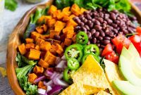 Sweet Potato Taco Fiesta with Peppery Greens and Jalapeño Ranch Kick