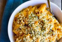 Velvety Vegan Butternut Mac & Cheese, Sage Crumb Topped