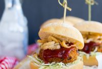 BBQ Bliss Sliders: Black Bean, Sweet Potato and Crispy Shallots