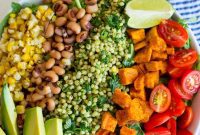 Hearty Harvest Bowls with Green Sorghum & Roasted Sweet Potato