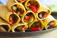 Crispy Baked Fajita Rolls