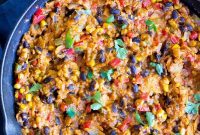Simple Skillet Enchiladas with Cauliflower Rice