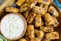 Southwest Potato Bites with Creamy Chipotle Lime Dip