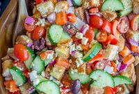 Vibrant Greek Panzanella