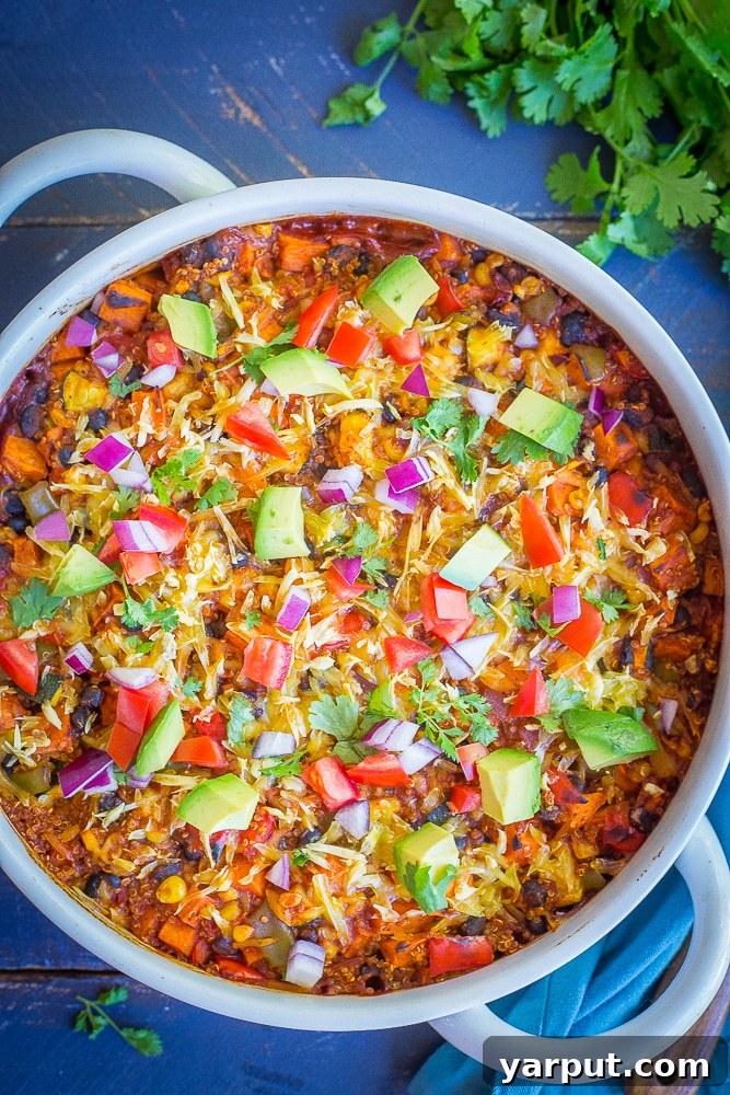 Enchilada Bake with Sweet Potato, Quinoa, and Vegetables 3 Sweet Potato Quinoa & Veggie Enchilada Bake-8442