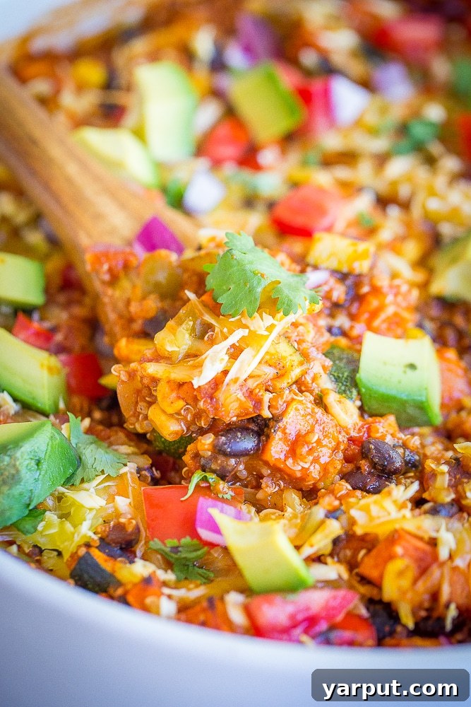 Enchilada Bake with Sweet Potato, Quinoa, and Vegetables 4 Sweet Potato Quinoa & Veggie Enchilada Bake-8452