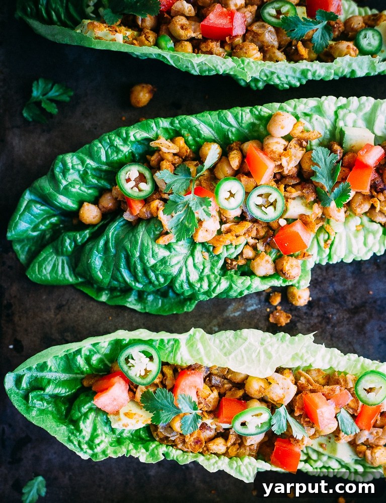 35 Wholesome Plant Based Gluten Free Dinner Recipes 72 Healthy Taco Chickpea Lettuce Wraps.