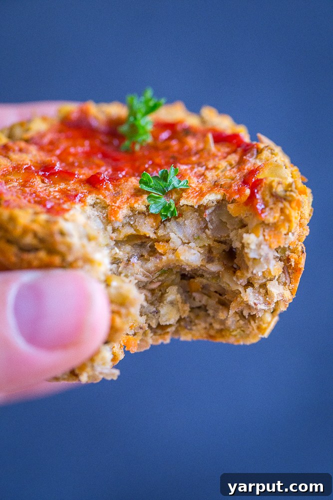 Savory Plant-Powered Lentil Loaf Muffins 4 Assortment of fresh ingredients like carrots, celery, onion, lentils, and herbs arranged on a cutting board, ready for a healthy meal prep.