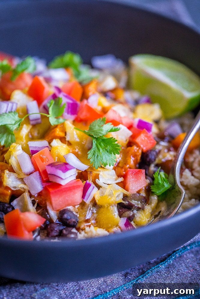 Make-Ahead Enchilada Meal Prep Bowls with Butternut Squash and Cauliflower Rice 6 Enchilada Meal Prep Bowls with Butternut Squash and Cauliflower Rice - These delicious and healthy meal prep bowls are also freezer friendly so you can enjoy them whenever you want! They're great for lunch or dinner and easy to make! Gluten free and vegetarian!