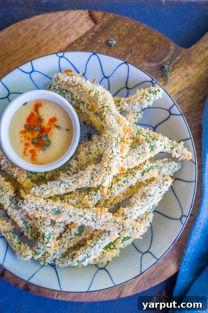 Healthy Crispy Baked Green Bean Fries 2 Egg Free Crispy Baked Green Bean Fries - These delicious and crispy baked green bean fries are made with aquafaba instead of eggs. They're so easy to make and are perfect for a snack, appetizer or side dish! Vegan, vegetarian, refined sugar free.