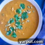 Creamy Southwestern Butternut Squash and White Bean Soup