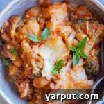5-Ingredient Gnocchi Broccoli and White Bean Bake