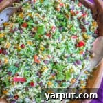 Delicious Green Rice with Black Beans and Sweet Potato