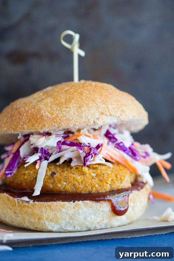 46 Mouthwatering Soy-Free Vegan Dinners 26 BBQ Cauliflower and Chickpea Burgers, a savory and satisfying vegan burger.