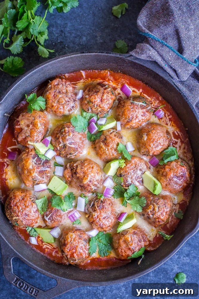 20 Delicious Vegetarian Dinner Ideas 3 Sweet Potato and Black Bean Vegetarian Meatball Enchilada Bake