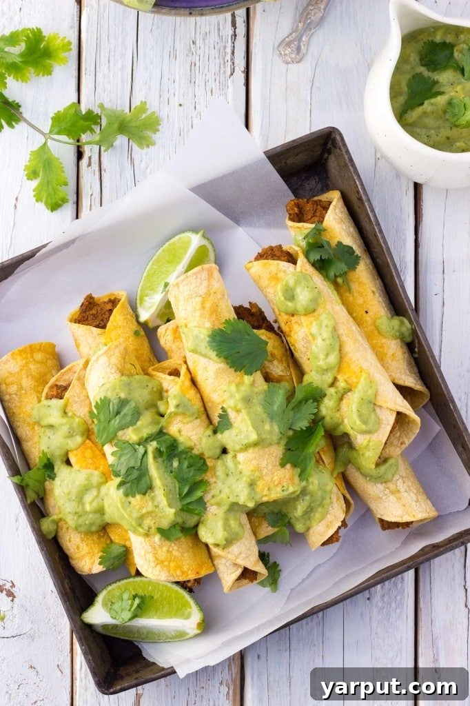 20 Delicious Vegetarian Dinner Ideas 22 Baked Taquitos with Black Beans and Sweet Potato