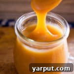 Easy Vegan Caramel Sauce with Tahini and Maple Syrup