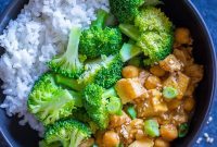 Bright Citrus Tofu & Chickpea Meal Prep Bowls