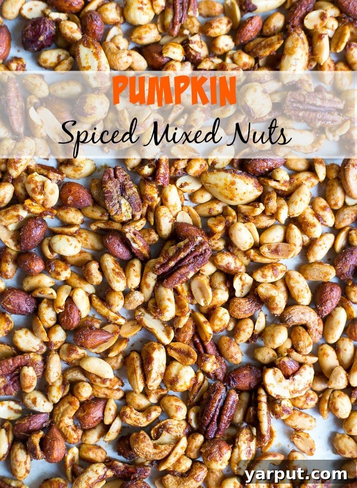 67 Vegan Holiday Recipes: Appetizers, Side Dishes, Salads, Main Courses, and Desserts 12 Pumpkin Spiced Mixed Nuts in a bowl