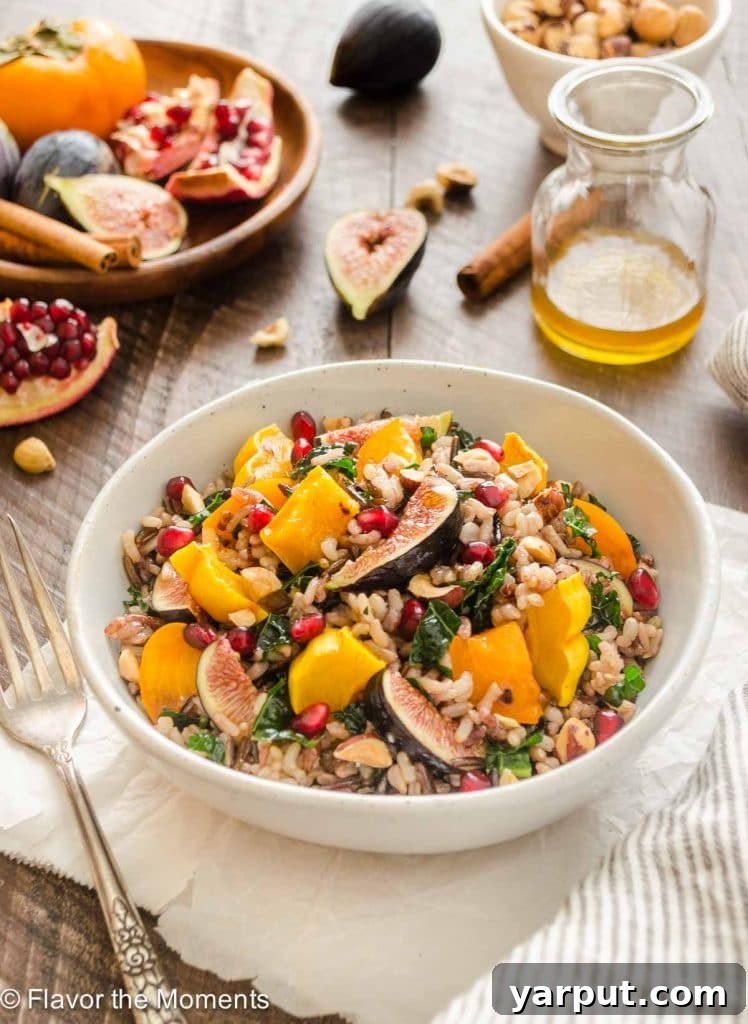 67 Vegan Holiday Recipes: Appetizers, Side Dishes, Salads, Main Courses, and Desserts 39 Roasted Delicata Squash, Fig, Persimmon and Wild Rice Salad