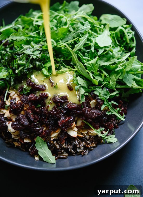 67 Vegan Holiday Recipes: Appetizers, Side Dishes, Salads, Main Courses, and Desserts 44 Arugula, Dried Cherries and Wild Rice Salad with lemon dressing