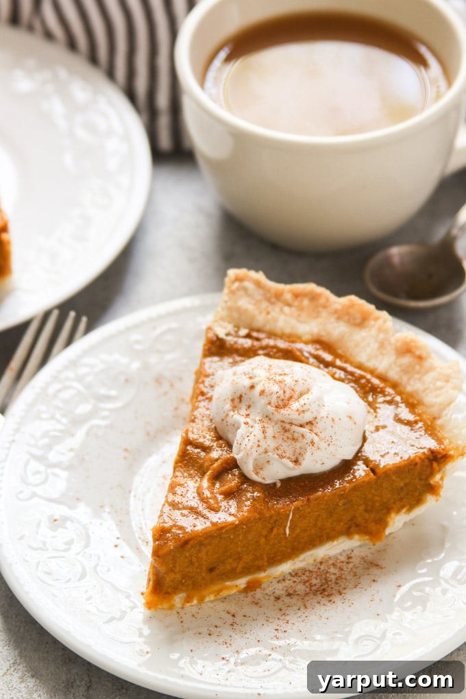67 Vegan Holiday Recipes: Appetizers, Side Dishes, Salads, Main Courses, and Desserts 67 Vegan Pumpkin Pie with a dollop of whipped cream