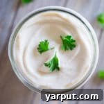 Creamy Cauliflower Alfredo Sauce, a delicious and healthy vegan and nut-free pasta sauce.