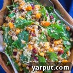 Winter Quinoa Salad in a bowl.