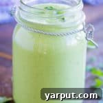 Avocado Ranch Dressing ready to be served