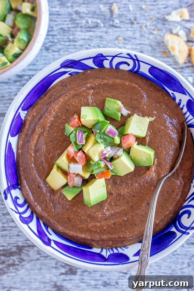 23 Deliciously Hearty Vegetarian Soups 21 Vegan Black Bean Soup, easy to make, packed with flavor, and freezer-friendly