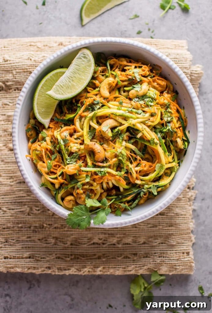 15 Minute Garlic Lime Cashew Noodles