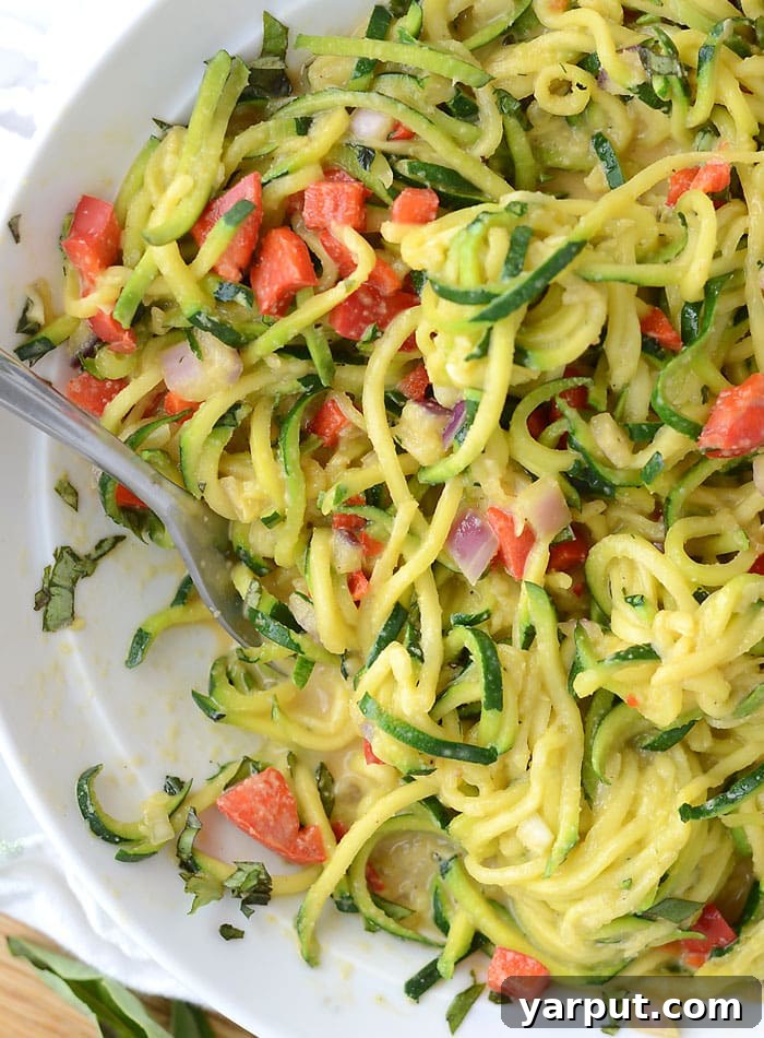 Easy Cheesy Vegan Zoodles