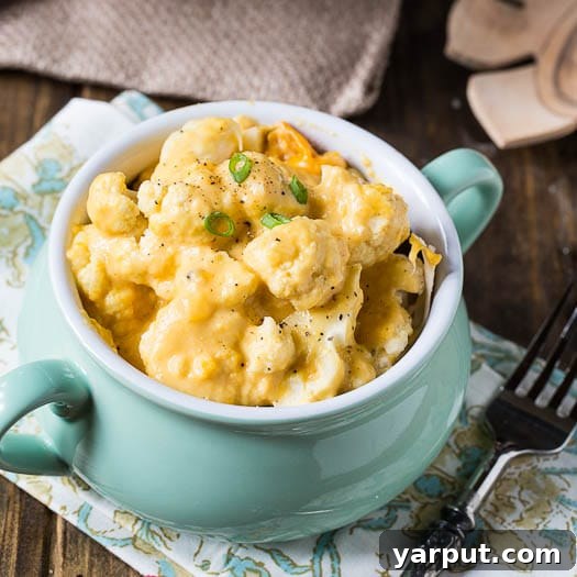 Crockpot Cauliflower and Cheese