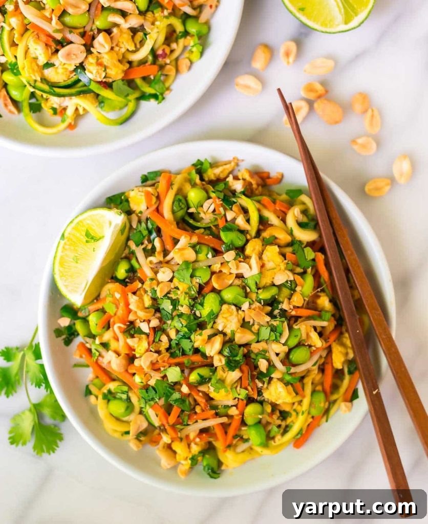 Vegetarian Pad Thai with Zoodles
