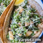 Kale Caesar Salad Pitas
