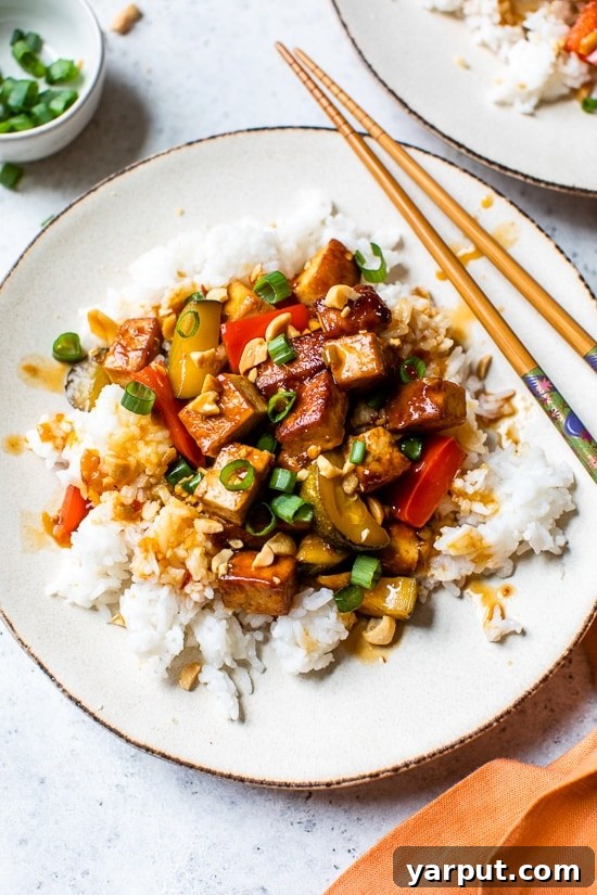 20 Satisfying Vegetarian Weight Watchers Recipes 11 Spicy and savory Kung Pao Tofu from Skinnytaste, a healthy vegetarian version of a classic Chinese dish. An excellent Weight Watchers recipe for a flavorful dinner.