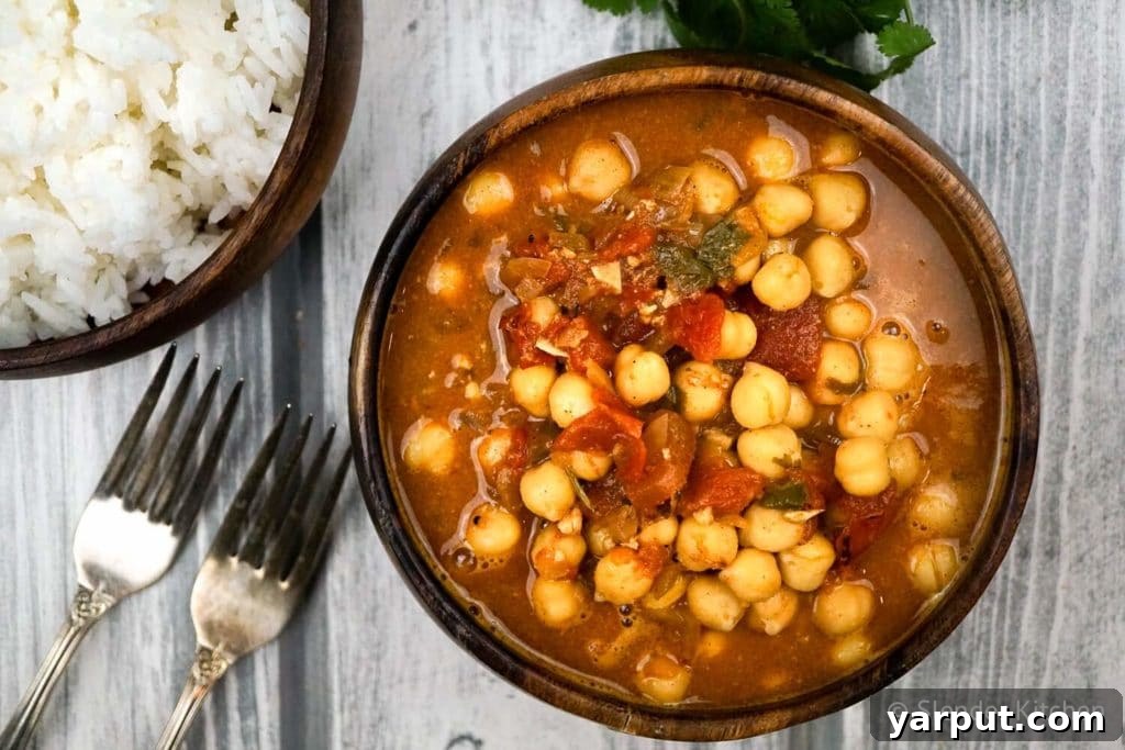 20 Satisfying Vegetarian Weight Watchers Recipes 20 Speedy Quick and Easy Chana Masala from Slender Kitchen, a flavorful Indian chickpea curry. A delicious and healthy vegetarian Weight Watchers dinner.