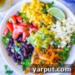 Mexican Kale Salad with Cumin Lime Dressing