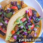Blackened Zucchini Tacos recipe card image