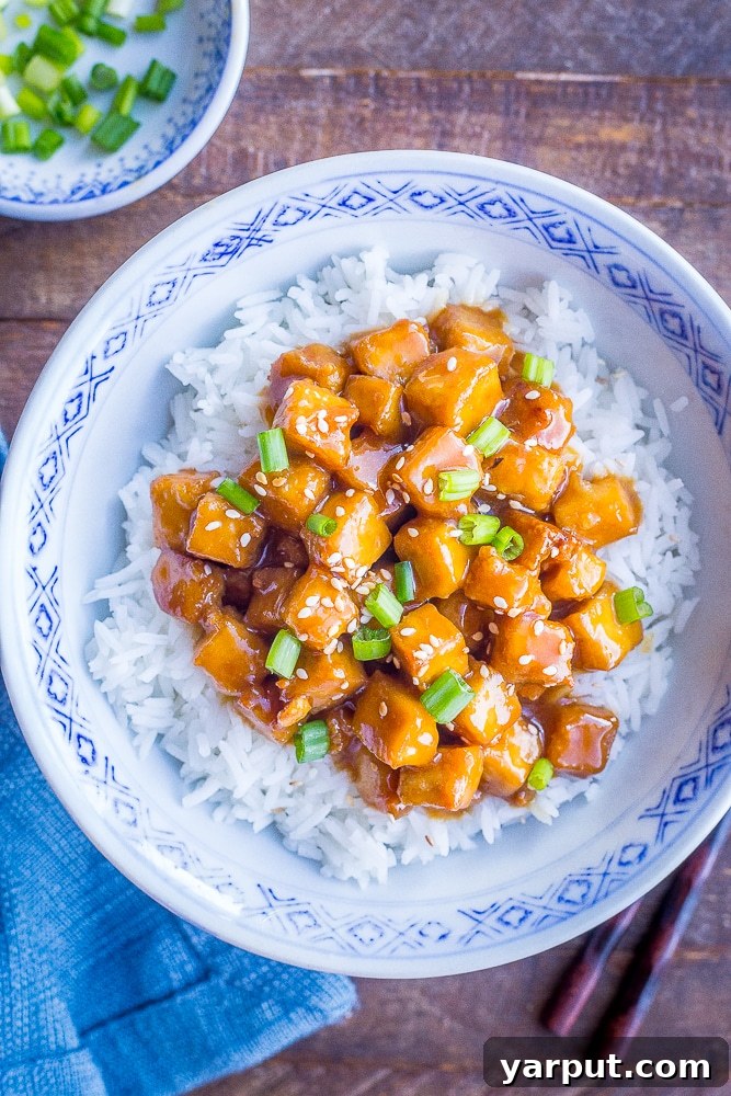Sweet and Savory Vegan Orange Tofu