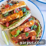 Vegetarian Fajitas with Halloumi Cheese