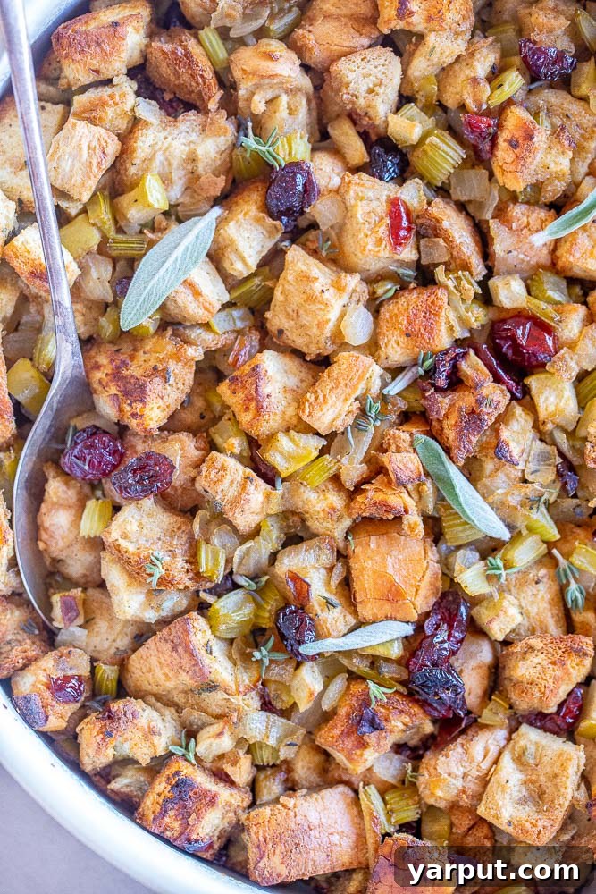 close up photo of vegetarian stuffing recipe